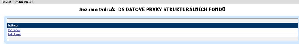 Přidání importovaného Přidá importované schéma k vybranému datovému slovníku schématu 13.1.11 Importované schéma DS Zobrazí se po kliknutí na Jmenný prostor v seznamu importovaných schémat.