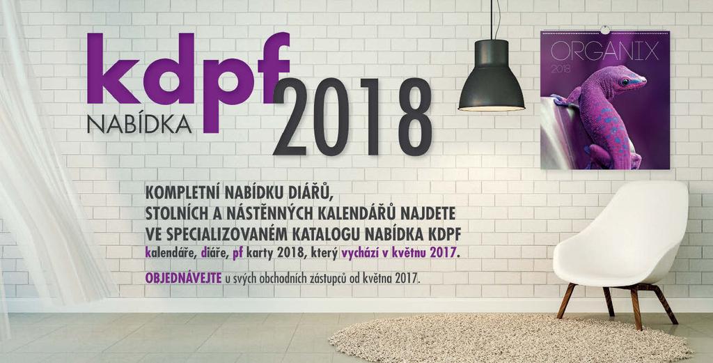 KOMPLETNÍ NABÍDKU KALENDÁŘŮ NAJDETE VE SPECIALIZOVANÉM KATALOGU NABÍDKA KDPF KALENDÁŘE, DIÁŘE, PF KARTY 2018. 2018 287 STOLNÍ KALENDÁŘE STANDARD 37. 50 CZ-102 Stolní pracovní kalendář.