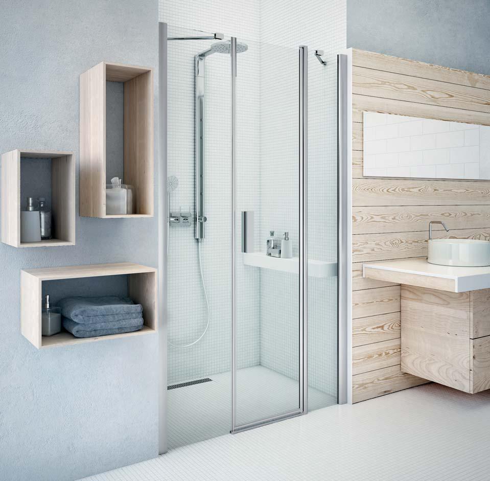 TD univerzální boček pro instalaci dveří TDO1 nebo TO1 do niky variabilní řešení pro snadné vytvoření sprchových dveří do niky vytvořte si rozměr sprchových dveří v šířce od
