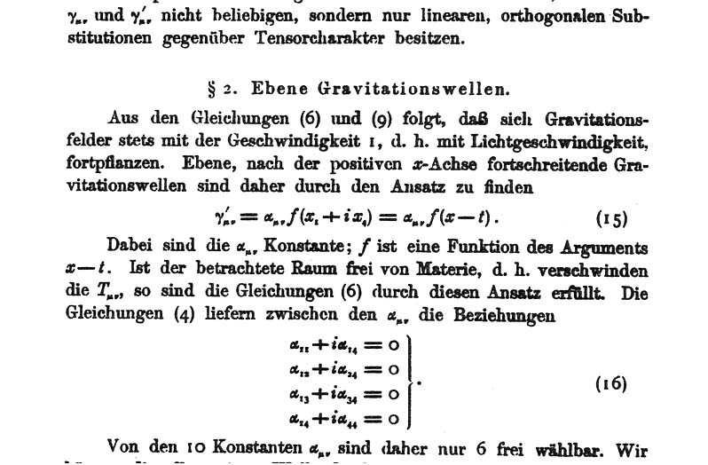 retardovaný integrál a rovinné gravitační vlny šíření rychlostí