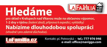 akova.ucetni@gmail.com www.ucetni-sluzby.com inzerci objednávejte na e-mailu zpravodaj@mestokalupy.cz Společnost ASPEKT HM s.r.o., daňová, účetní a auditorská kancelář, přijme ihned pracovníka nebo pracovnici na pozici finanční a mzdová účetní Kontakt: životopisy zasílejte na email martin.