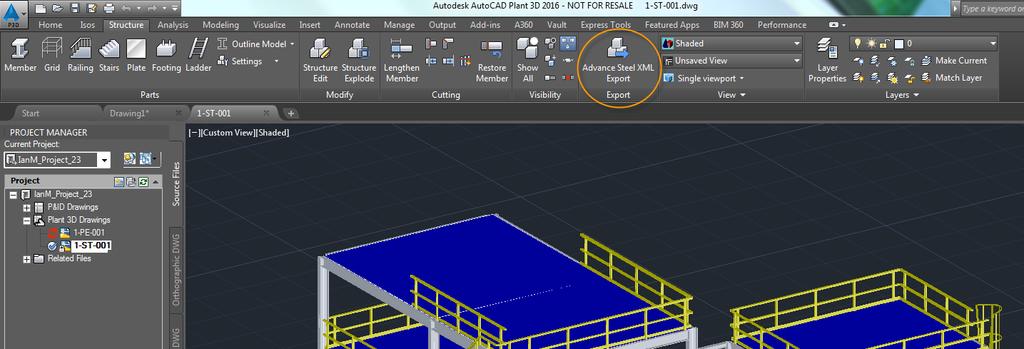 Vylepšené formáty pro výměnu dat Interoperabilita s Autodesk AutoCAD Plant 3D 2016 Nyní je používán soubor SMLX Vylepšení rychlosti