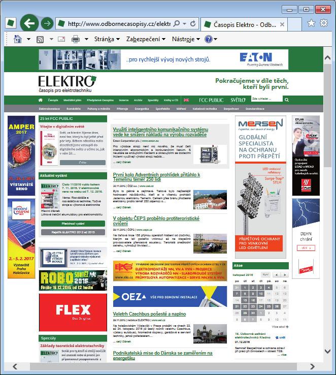 Webový portál FCC PUBLIC informace z první ruky ELEKTRO novinky, produkty a informace z