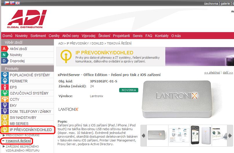 xprintserver Dostupný u ADI Global Distribution Brno Praha Ostrava :: www.