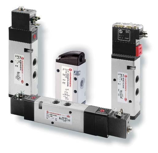 V6... 6 ÉI In-line ventilů vládaných elektromagneticky a pneumaticky /, /, / a x / lternativní modely připojovací závity YY IÉ VI / elektromagneticky ovládané ventily Velká průtoková rychlost