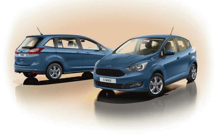 FORD C-MAX Stupně výbavy Motory Zážehové motory 1.0 EcoBoost (125 k) 1.5 EcoBoost (150 k) Vznětové motory 1.