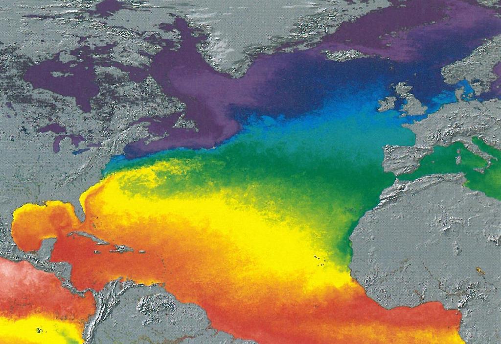 Golfský proud a jeho vliv Golfský proud rozvádí teplo z rovníkových oblastí na pobřeží Evropy porušením jeho cirkulace by došlo k výraznému ochlazení