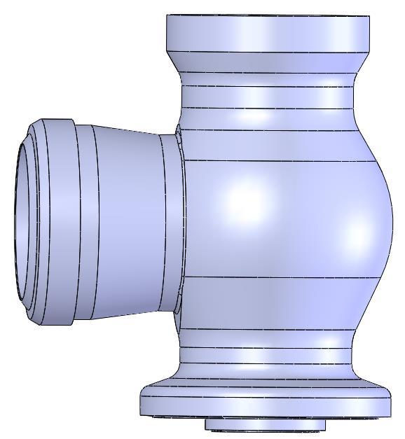 4.2 Geometrie modelu Geometrický model ventilu byla dodán zadavatelem práce, a je vytvořen v prostředí programu SolidWorks.