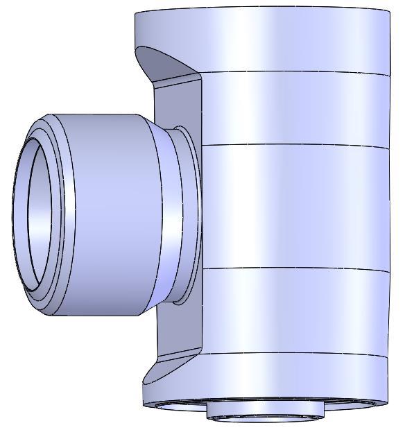 6 Vytvoření alternativní geometrie s ohledem na minimalizaci obrábění Z důvodu minimalizace obrábění byla vytvořena nová geometrie ventilu.