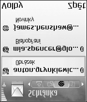 Mé slo¾ky V menu Mé slo¾ky mù¾ete organizovat zprávy do slo¾ek, vytváøet nové slo¾ky nebo pøejmenovat a vymazat slo¾ky. Schránka Zvolíte-li Schránka a pøitom dosud nemáte nastaven vlastní úèet el.