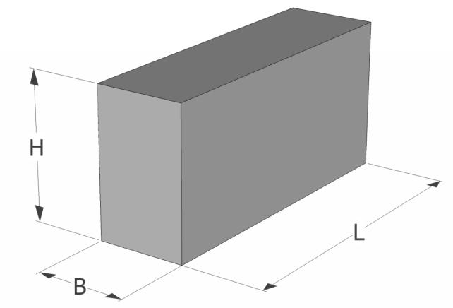 Betonová cihla Označení Rozměry (cm) Hmotnost Počet ks Hmotnost Počet L H B (kg/ks) na paletě palety (kg) (ks/m 3 ) Betonová cihla 29 14 6,5 5,5 192 1070 296 Betonová cihla rozměr DIN 24 11,5 7,1 4,3