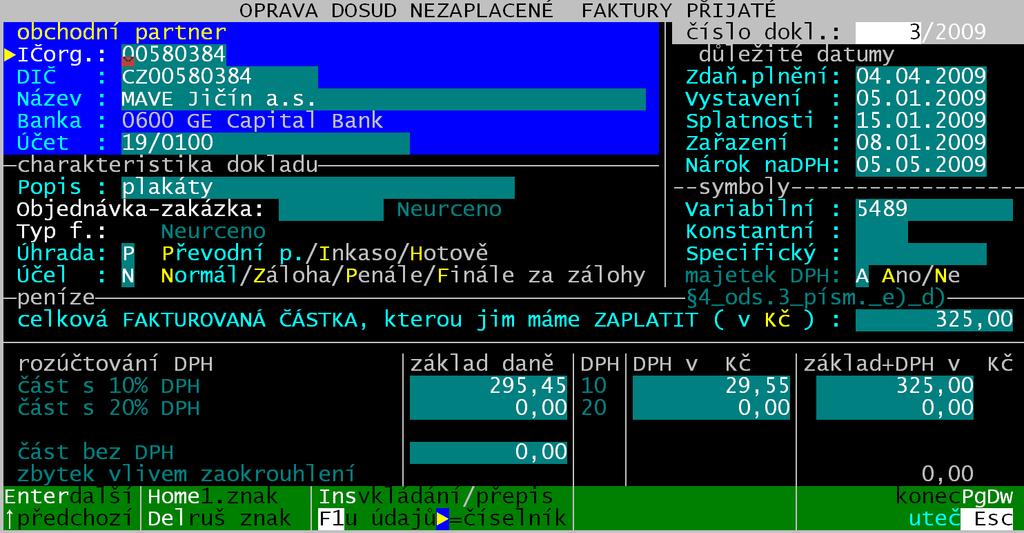 fakturace_alexo_5_novinky_ speciální majetek Podle zákona o účetnictví se individuálně vykazuje v daňovém přiznáni k DPH majetek pořízený podle 4, odstavec 3, písmene d) e).