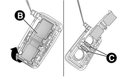 V NOUZI 219 VÝMĚNA VNITŘNÍ ŽÁROVKY Typ a výkon žárovky jsou uvedeny v části Typy žárovek. Obr.