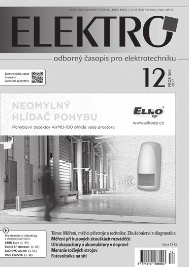 časopis pro elektrotechniku FCC PUBLIC s. r. o., Pod Vodárenskou věží 4, 182 08 Praha 8, tel.