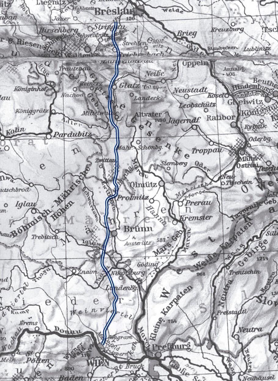 Obr. č. 3: Mapa trasy dálnice. (JANDA, T., LÍDL, V.