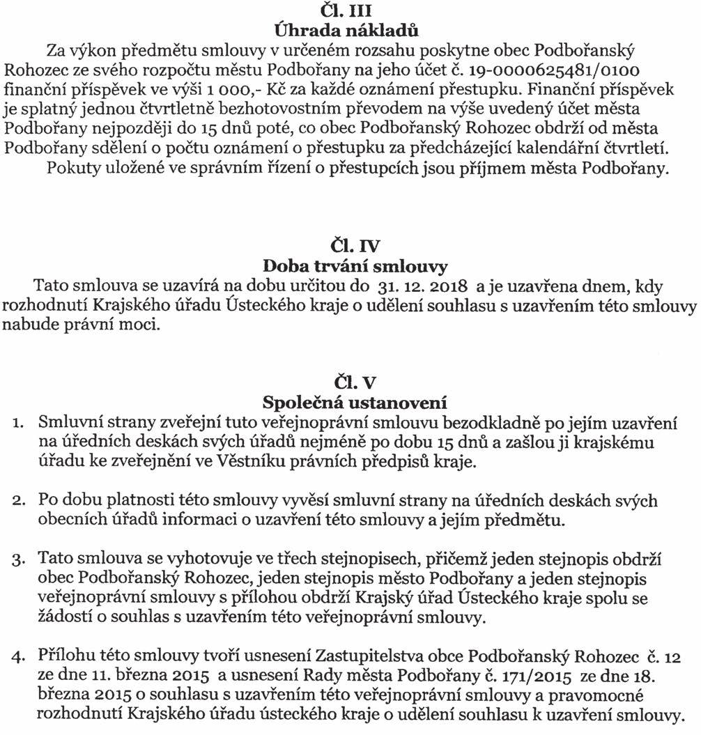Částka 3/2015 Věstník právních předpisů Ústeckého kraje Strana 180 V Podbořanech dne 20. 4.