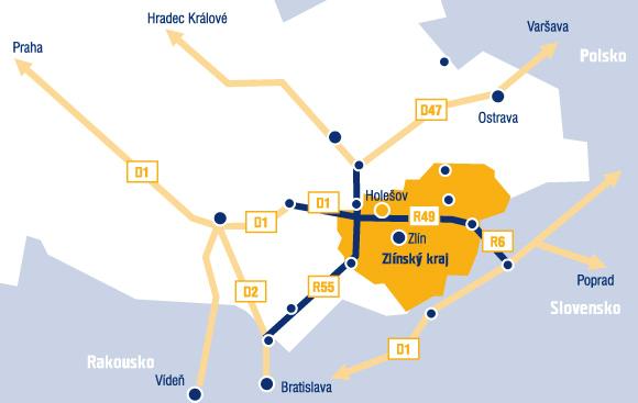 Obrázek 10: Průmyslová zóna Holešov Zdroj: Průmyslová zóna Holešov [online]. 2008 2010 [cit. 2010-03-23]. Dostupný z WWW: <http://www.zonaholesov.cz/about.php?lang=cs>. 5.4 