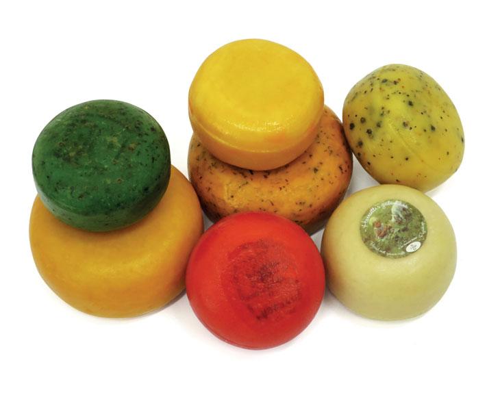 Holandské ručně vyráběné farmářské minigoudy Minigouda farmářská velká 900g Minigouda farmářská velká s bylinkami 900g Minigouda farmářská menší natur 400g Minigouda farmářská s bazalkovým pestem