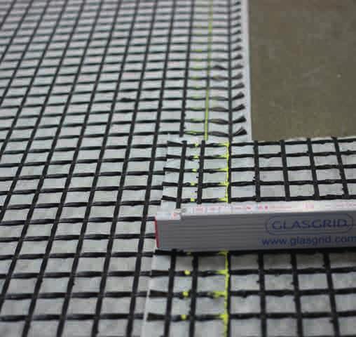 Jestliže povrch s instalovanou mříží GlasGrid navlhne nebo zmokne je nutno ho nechat vyschnout bez jakéhokoliv narušení dopravou.