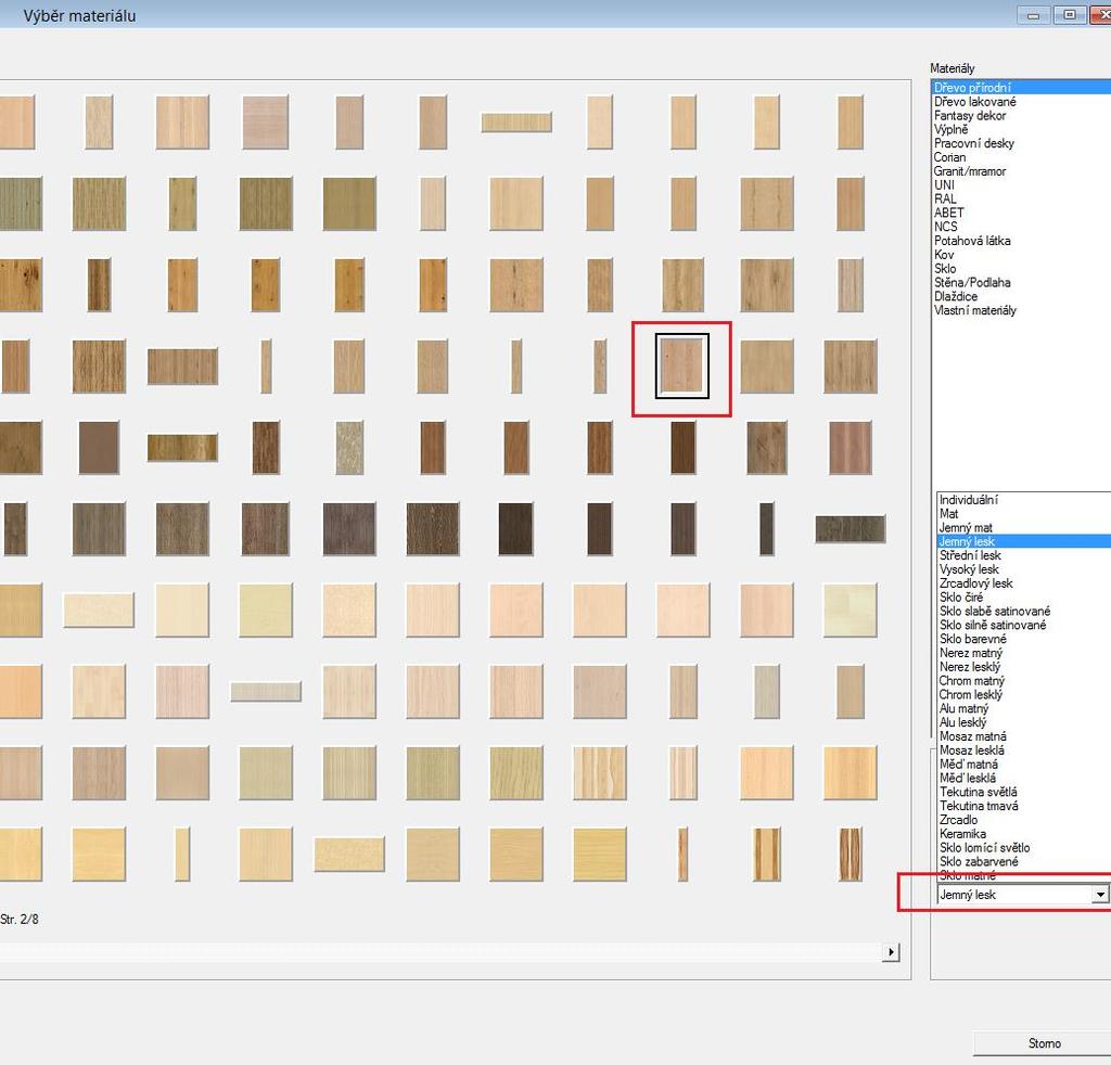 3. ÚPRAVA TEXTUR Dalším důležitým krokem při vytváření kvalitních vizualizací je zvolení vhodných textur, použitých na podlaze, stěnách či jednotlivých dekoračních artiklech.