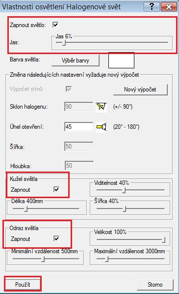 Platí, že intenzita zdrojů světla by měla být v