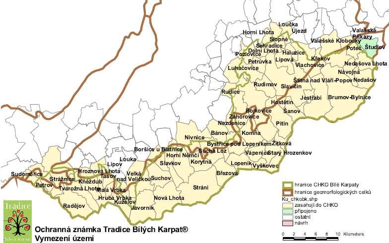 Valašské Klobouky, Valašské Příkazy, Vápenice, Velká nad Veličkou, Vlachovice, Vyškovec, Záhorovice a Žítková. Obr. 3.