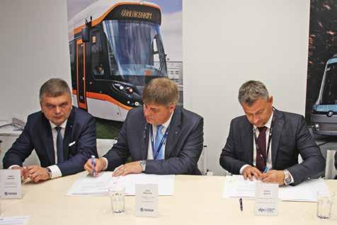 Zástupci Škody a Ostravy podepsali kontrakt na veletrhu InnoTrans v Berlíně Po úspěších na německém, finském nebo tureckém trhu je pro naši firmu dobrá zpráva, že nejmodernější škodovácké tramvaje