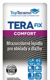 TERFIX STNDRD Tenkovrstvé cementové lepidlo pro použití v exteriéru i interiéru.