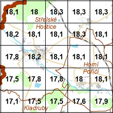 PM10 [µg.m -3 ] roční průměrná koncentrace PM10_M36 [µg.m -3 ] 36. nejvyšší hodnota 24 hodinové průměrné koncentrace v kalendářním roce Území patří mezi obce s nadprůměrně kvalitním ovzduším.