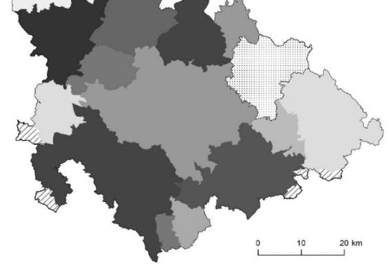 Přerov a Lipník nad Bečvou. To odpovídá vzájemné síti vazeb v trojúhelníku Olomouc-Prostějov- Přerov a dokládá metropolitní potenciál oblasti.