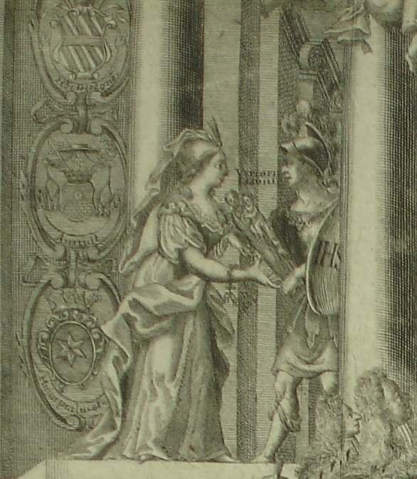 9. Královská dcera z Kolchidy Médea předává milostnou sošku Panny Marie Svatohorské Jásonovi (detail),