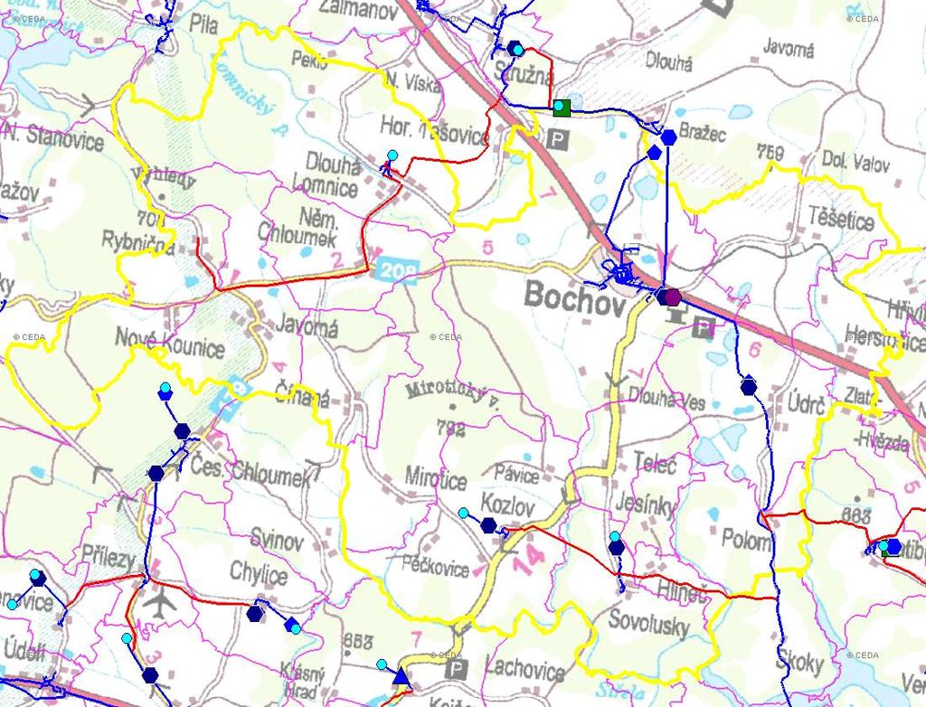 (karta obce: CZ41_29_3) D. VODOVODY D.1 POTŘEBA VODY Z BILANCE Základní parametry: Ozn.