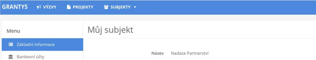 Poznámka: Druhou možností je založit duplicitně již evidovaný subjekt pod stejným IČ. Tuto možnost MŽP nepřipouští.