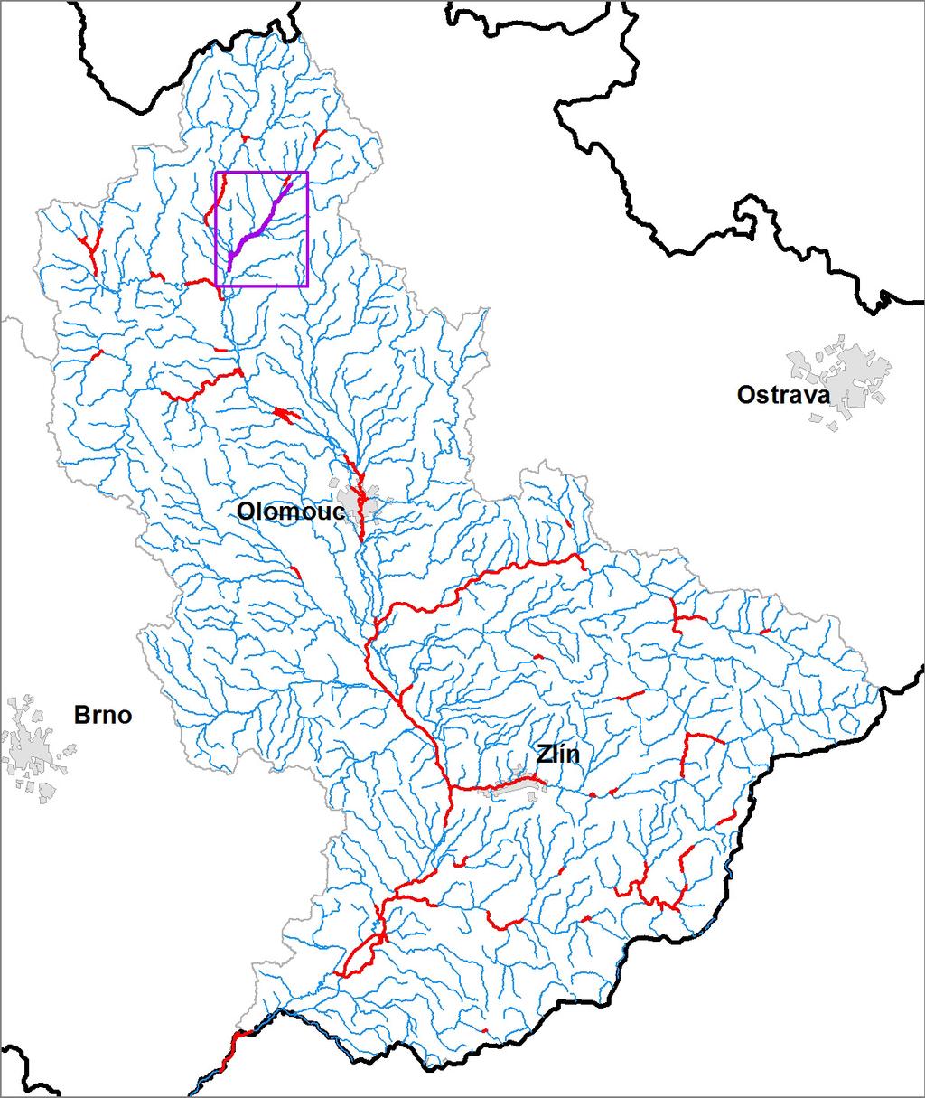 KUMENTACE OBLASTÍ S VÝZNAMNÝM POVODŇOVÝM RIZIKEM V OBLASTI POVODÍ MORAVY A V OBLASTI POVODÍ DYJE DÍLČÍ POVODÍ MORAVY LOSINKA 10194288_1 (PM-122) - Ř.