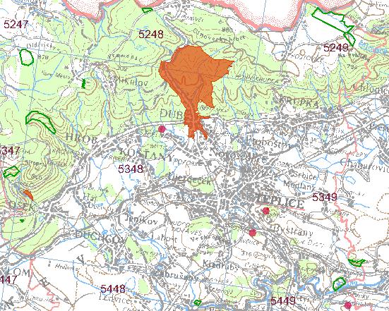 Kromě lokality Doubravka je výskyt páchníka znám také z dalších (zejména lesních) lokalit v okolí města Teplice.