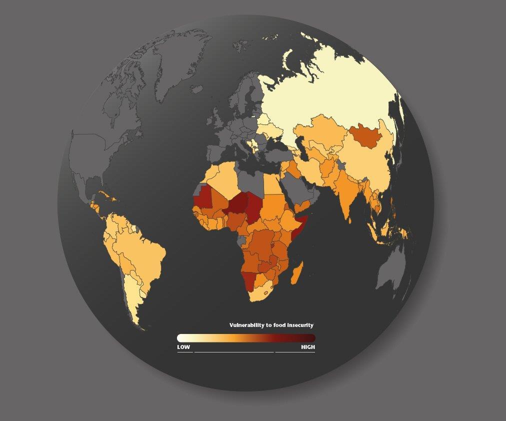 Změna klimatu a potravinová bezpečnost Afrika patři mezi nejohroženější kontinent z hlediska nedostatku potravin V