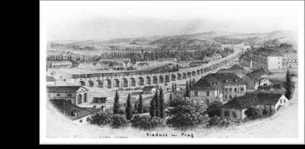 Historie: - Stavbu projekčně řídil Alois Negrelli, rakouský dopravní inženýr. Dodavatelem byla firma bří. Kleinů. Most byl budován od jara roku 1846, dokončen roku 1849 a uveden do provozu 1.6.1850.