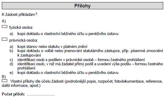 Formuláře žádostí čestné