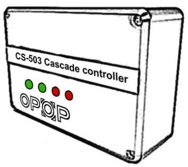1. BALENÍ Následující díly najdete v balení CS-503 kaskádového řadiče: 1. CS-503 kaskádový řadič 2. 4 ks RS propojovací kabel (5m) 3. 230V napájecí kabel 4. Uživatelský manuál 2. ZÁKLADNÍ POPIS 1.