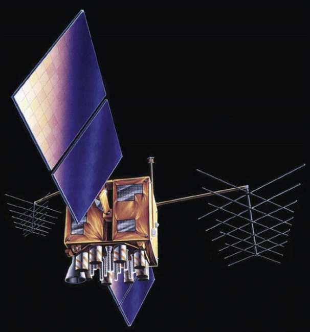 Americký systém GPS 25 Solární panely a baterie jako zdroj napájení Senzory a detektory pro detekci balistických střel a jaderných výbuchů Obr.
