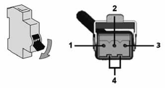 Ovládání motor Schéma zapojení standardního motoru Důležité pokyny: 1 - Nulový vodič (N) 2 - Fázový vodič (nahoru) 3 - Fázový vodič (dolů) PE - Ochranný vodič 69 venkovní žaluzie Montáž elektrického