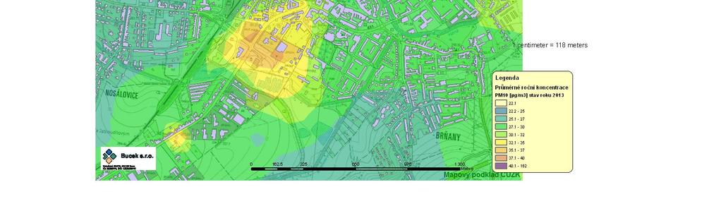 Tuhé látky - PM 10 Výsledky naměřené na stanici imisního monitoringu ČHMÚ č.