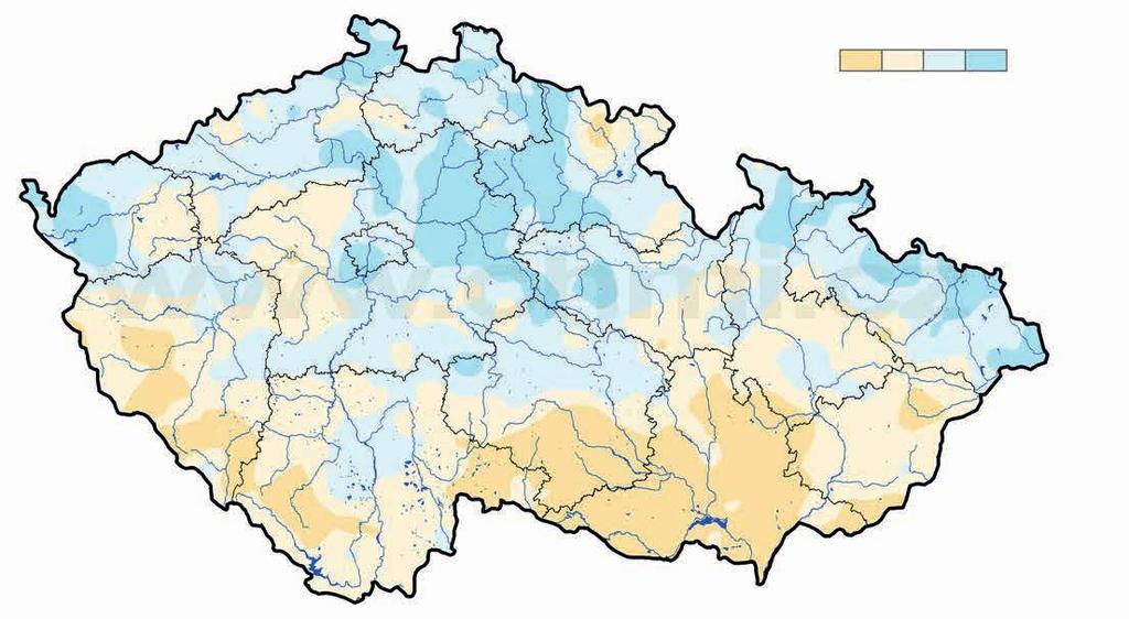 Hydrologická bilance Zimní sezona 2016/2017 byla jako celek poměrně suchá, průměrný úhrn srážek na území ČR činil 85 mm (64 % normálu). Tato zima se tak stala sedmou srážkově nejsušší od roku 1961.