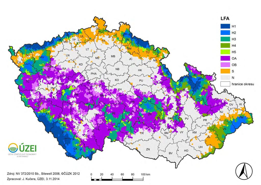 Současný Harmonogram stav vymezení jednání LFA Problematika suchých