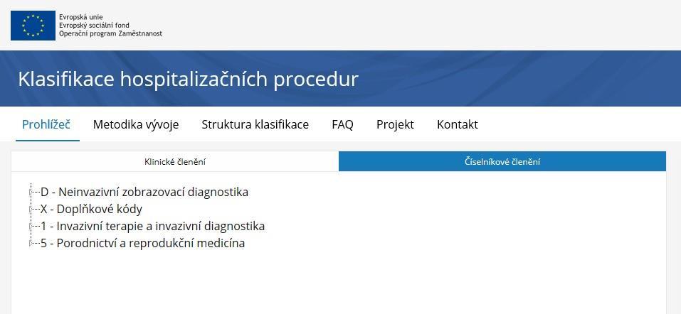 Popis konstrukce kategorie Porodnictví a reprodukční medicína Procedury související s reprodukcí, těhotenstvím a novorozencem jsou