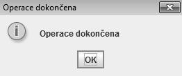 Zatímco uživatel vidí tento dialog, vytváří aplikace instanci třídy TaskGenerator, které předává vstupní XML soubor vybraný uživatelem při spuštění programu, objekt AliasParser a cestu k výstupnímu