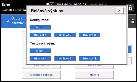 Obrázek 36. Možnosti nastavení reléových výstupů 7. Zadejte kód(y) funkcí, které mají v případě své aktivace sepnout relé. 8.