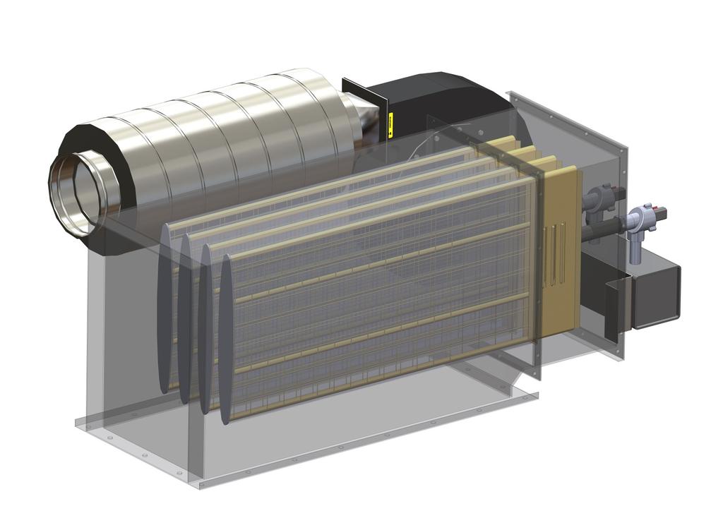 Predstavenie konštrukcie filtra ide iba o informatívny obrázok TECHNICKÝ LIST 1) Kruhový tlmič hluku ventilátora 2) Odsávací ventilátor 3) Telo filtračného zariadenia 4) Filtračné tašky 5) Tyče