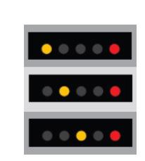 Zobrazení výkonu DISPLEJ STAV VÝKON z P 1 max v % 1 červená blikající LED POHOTOVOSTNÍ REŽIM (POUZE EXTERNĚ ŘÍZENÉ) 0 1 červená + 1 žlutá LED MALÝ VÝKON 0-25 1 červená + 2 žluté LED STŘEDNĚ-MALÝ