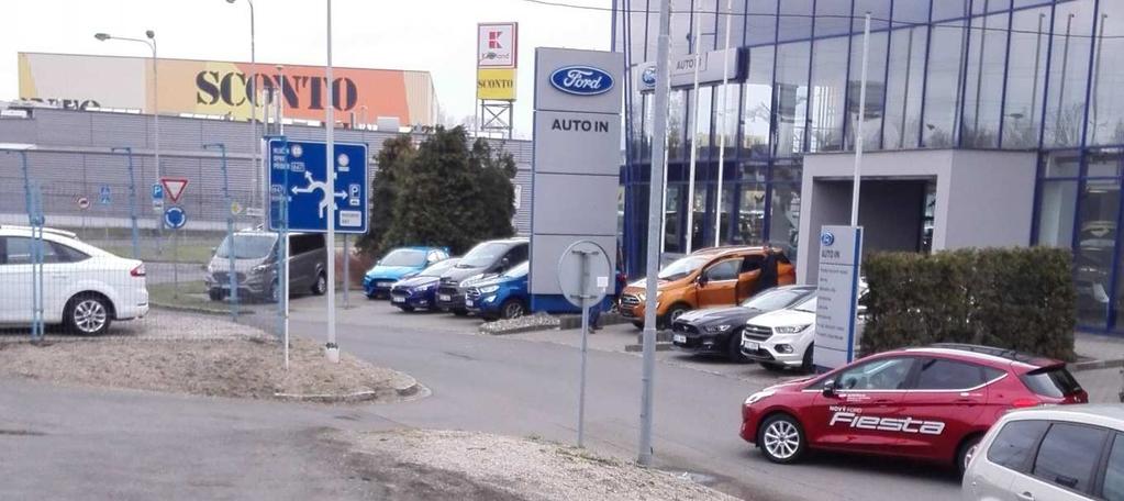 Odběrové místo č. 5 - parkoviště u autosalonu FORD typ vzorku: jednorázový umístění odb.